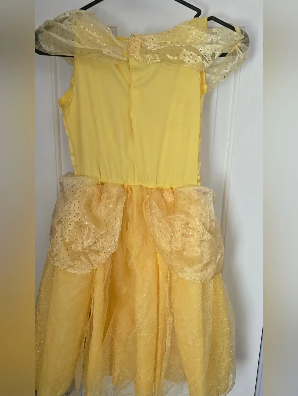 Princess Belle Costume Dress Girls Size 5/6 Yellow Beauty & the Beast Halloween